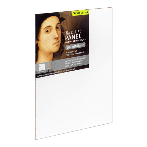 An image of an Ampersand Primed Smooth Artist Panel, 1/8" Flat Profile.