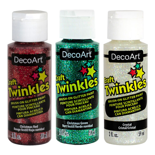 An image of DecoArt Craft Twinkle Acrylics.