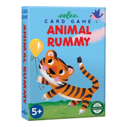 An image of an EeBoo Animal Rummy Card Game.