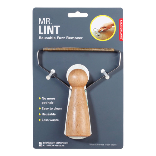 An image of a Kikkerland Mr. Lint Reusable Fuzz Remover.