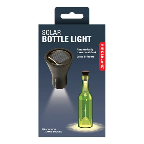 An image of a Kikkerland Solar Bottle Light.