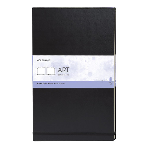 An image of a Moleskine Large Black Watercolor Album.