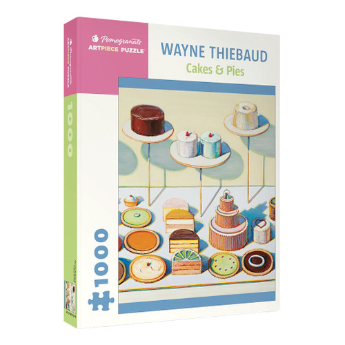 An image of a Pomegranate Wayne Thiebaud Cakes & Pies 1000-Piece Puzzle.