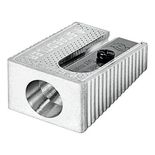 An image of a Staedtler 1-Hole Metal Pencil Sharpener.