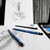 A lifestyle image of Staedtler Mars Lumograph Drawing Pencils.
