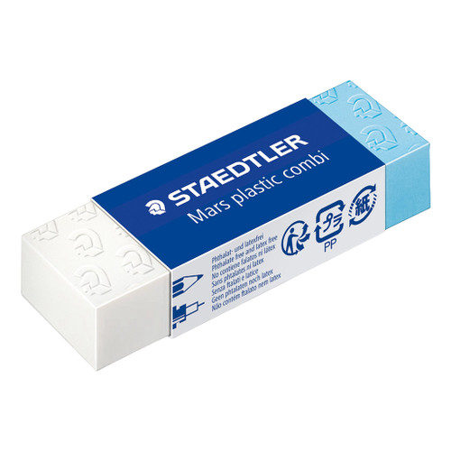 An image of a Staedtler Mars Plastic Combi Eraser.