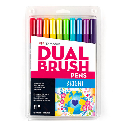 An image of a Tombow Bright Palette Dual Brush Pen Set.