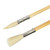 A wet-dry image of Yasutomo Flat Wash Hake Brushes.